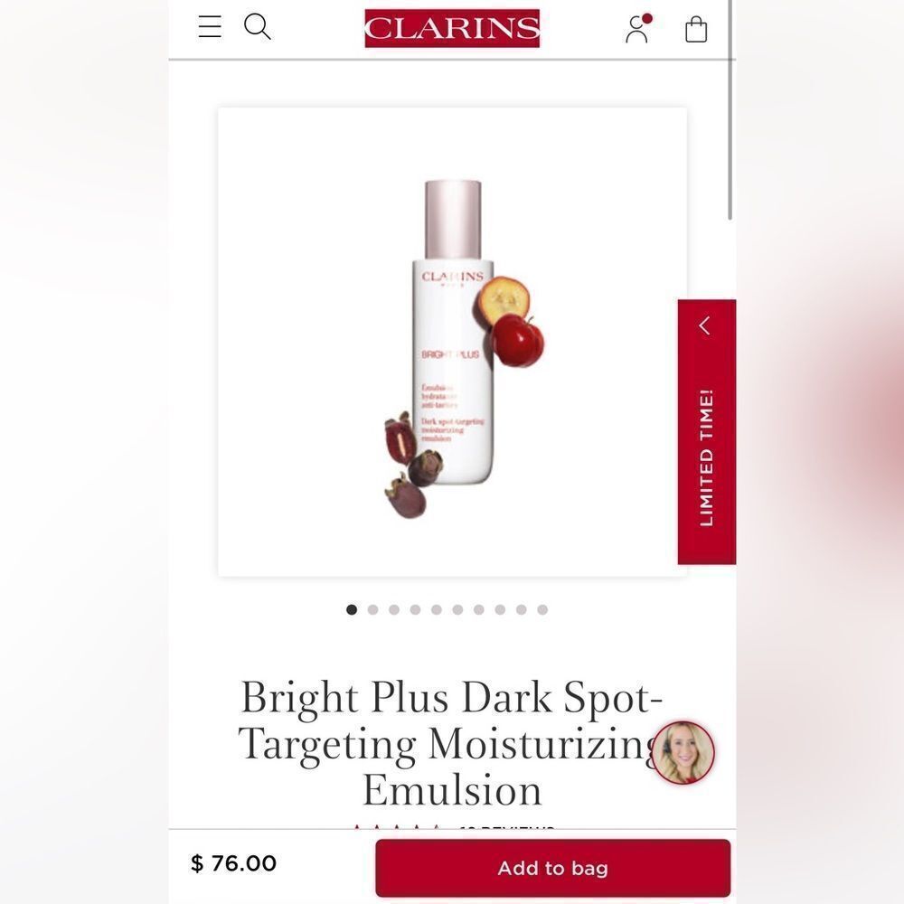 Bright Plus Dark Spot-Targeting Moisturizing Emulsion Clarins